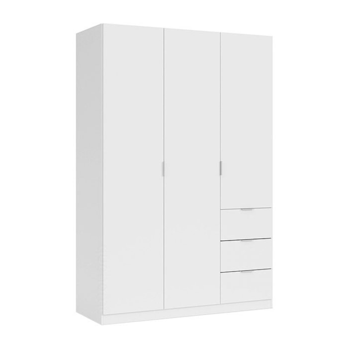 Armario LCX 3 puertas 3 cajones Blanco