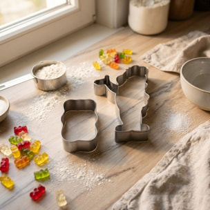 Lot de 2 emporte-pièces nounours Zenker par Haribo
