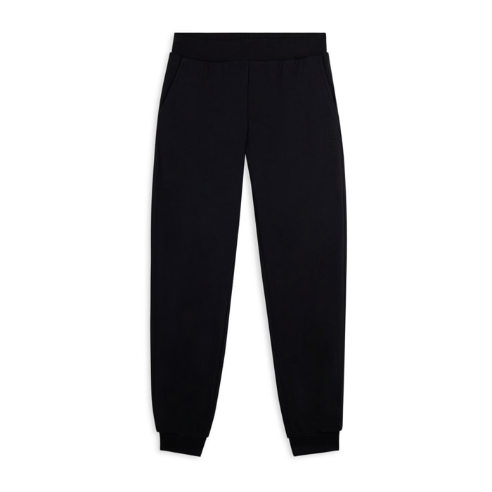 Pantaloni sportivi in felpa di viscosa con fondo a polsino