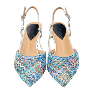 Decolletè cinturino regolabile - tacco 7,0 cm