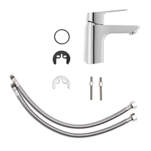Optima Cube Way mitigeur de lavabo sur pied, sans vidage, chrome brillant (CU271)