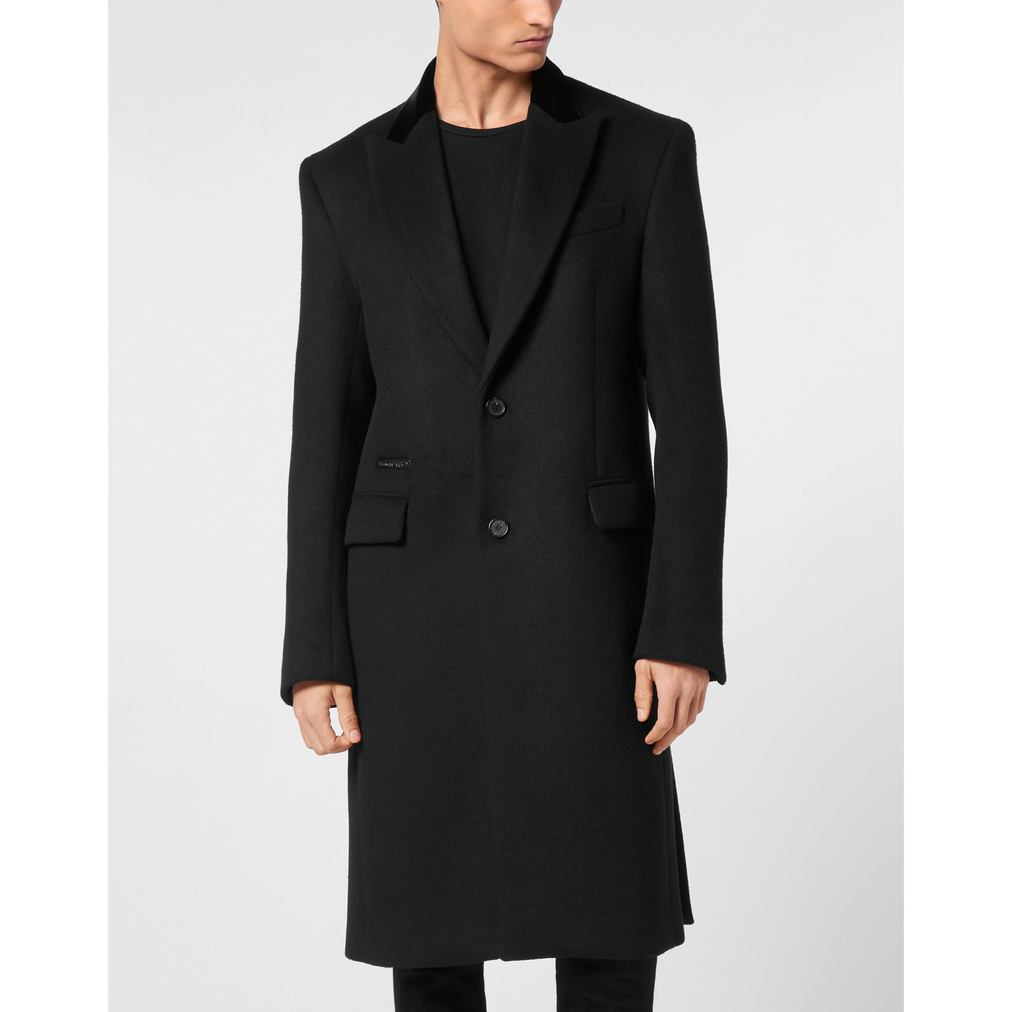 PHILIPP PLEIN COAT LONG SKULL&BONES