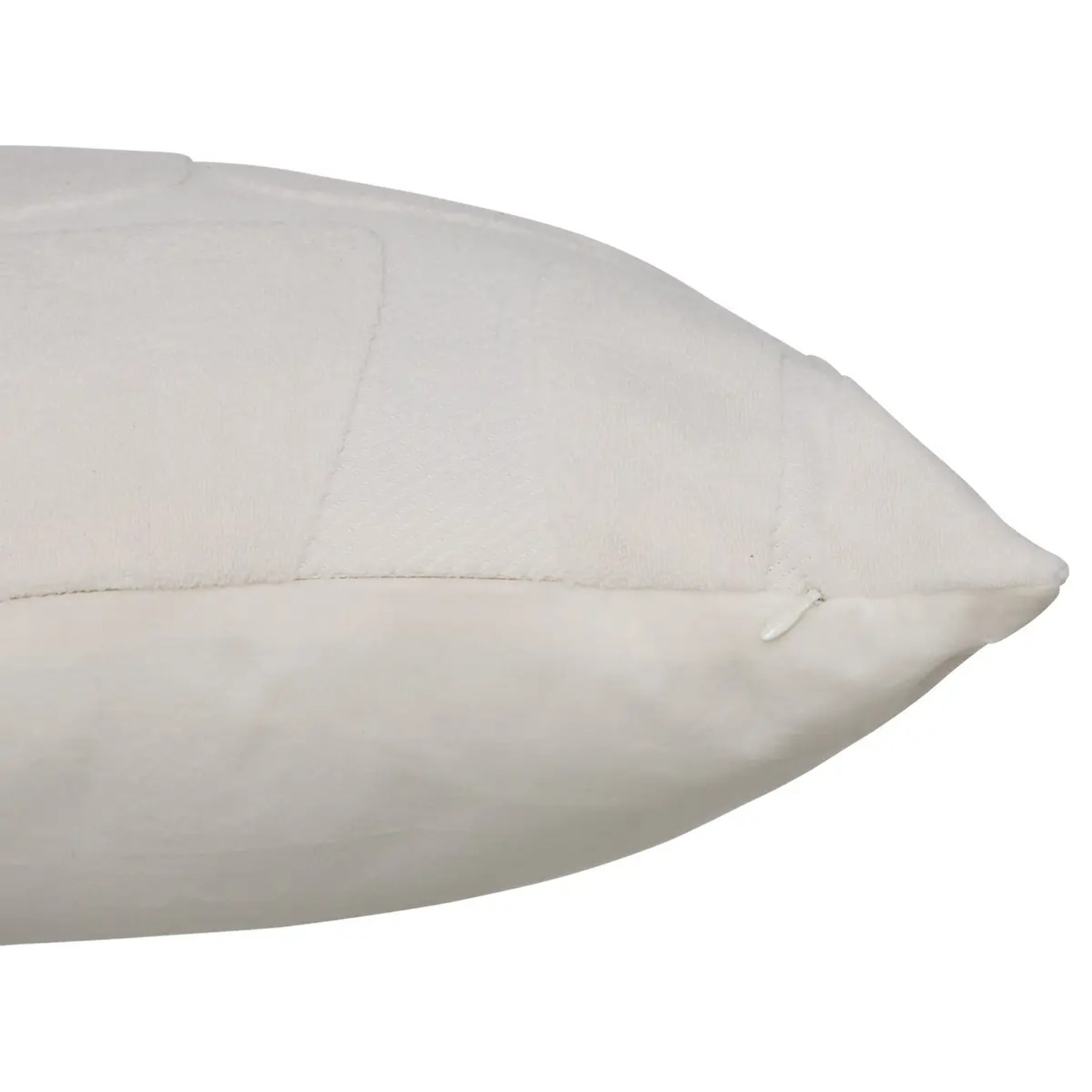 Coussin Delor 40x40cm blanc