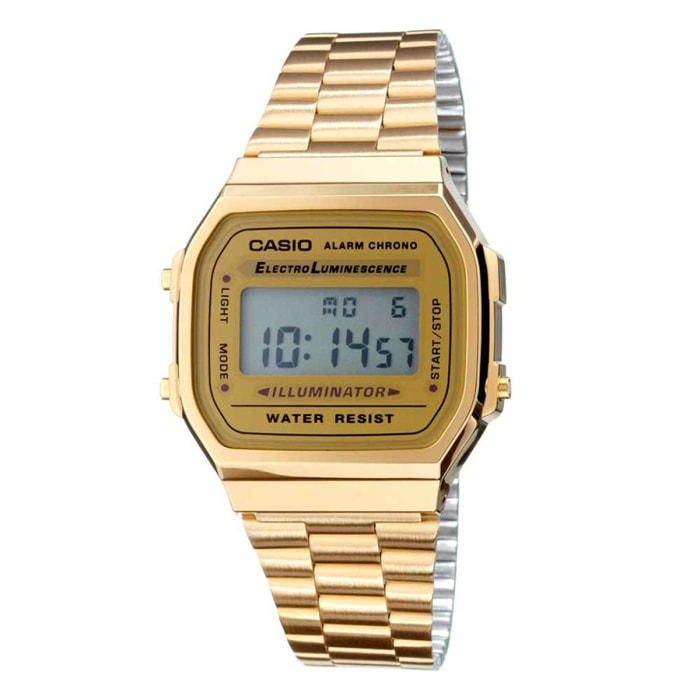 Reloj Casio A168WG-9WDF Unisex Digital Cuarzo con Correa de Acero inoxidable