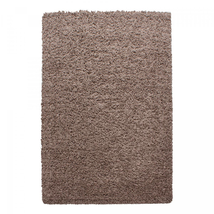 Tapis poils longs shaggy tissé motif uni GECO