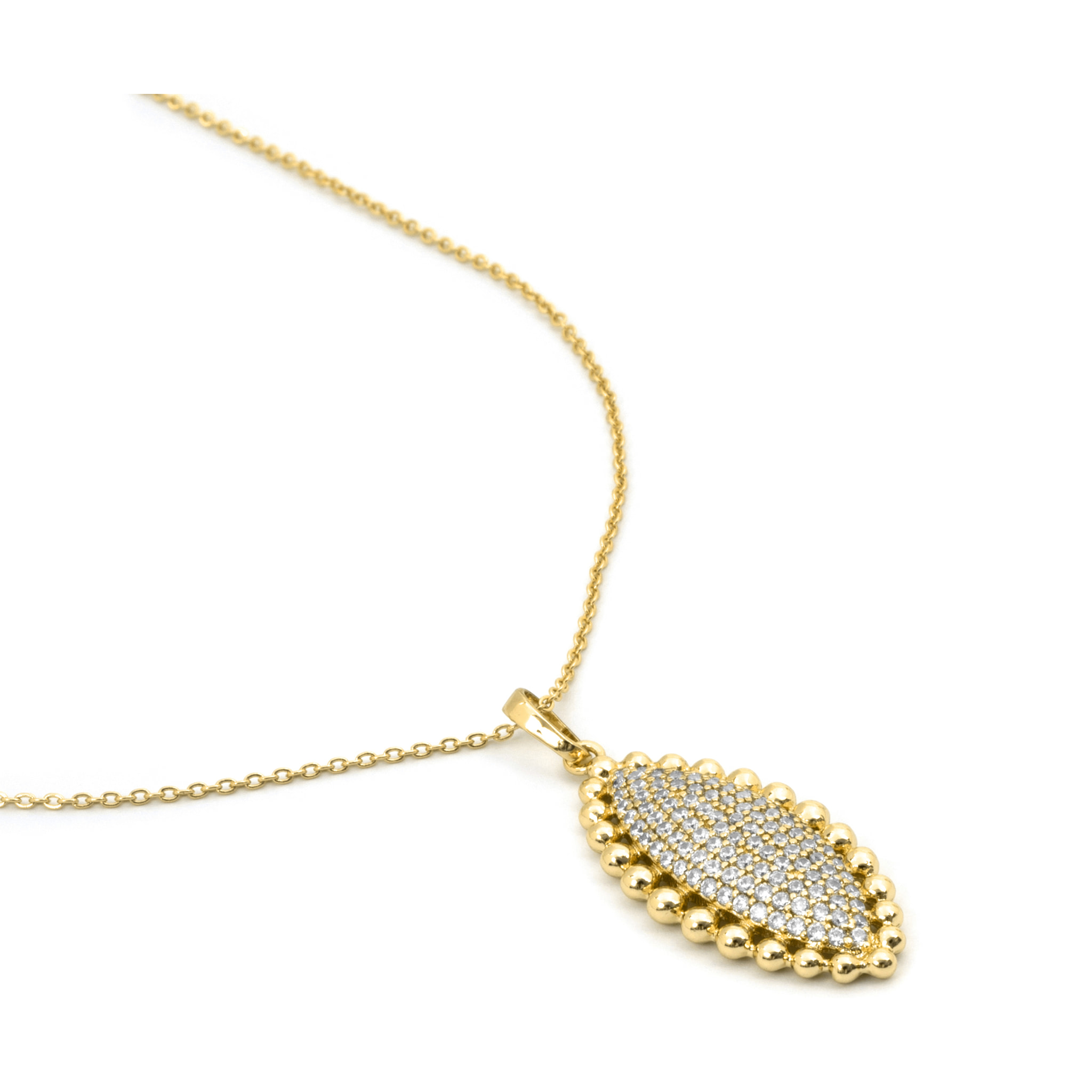 Collar Aizjax acabado oro amarillo 18k