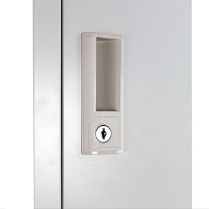 Armadietto metallico 5 ante grigio