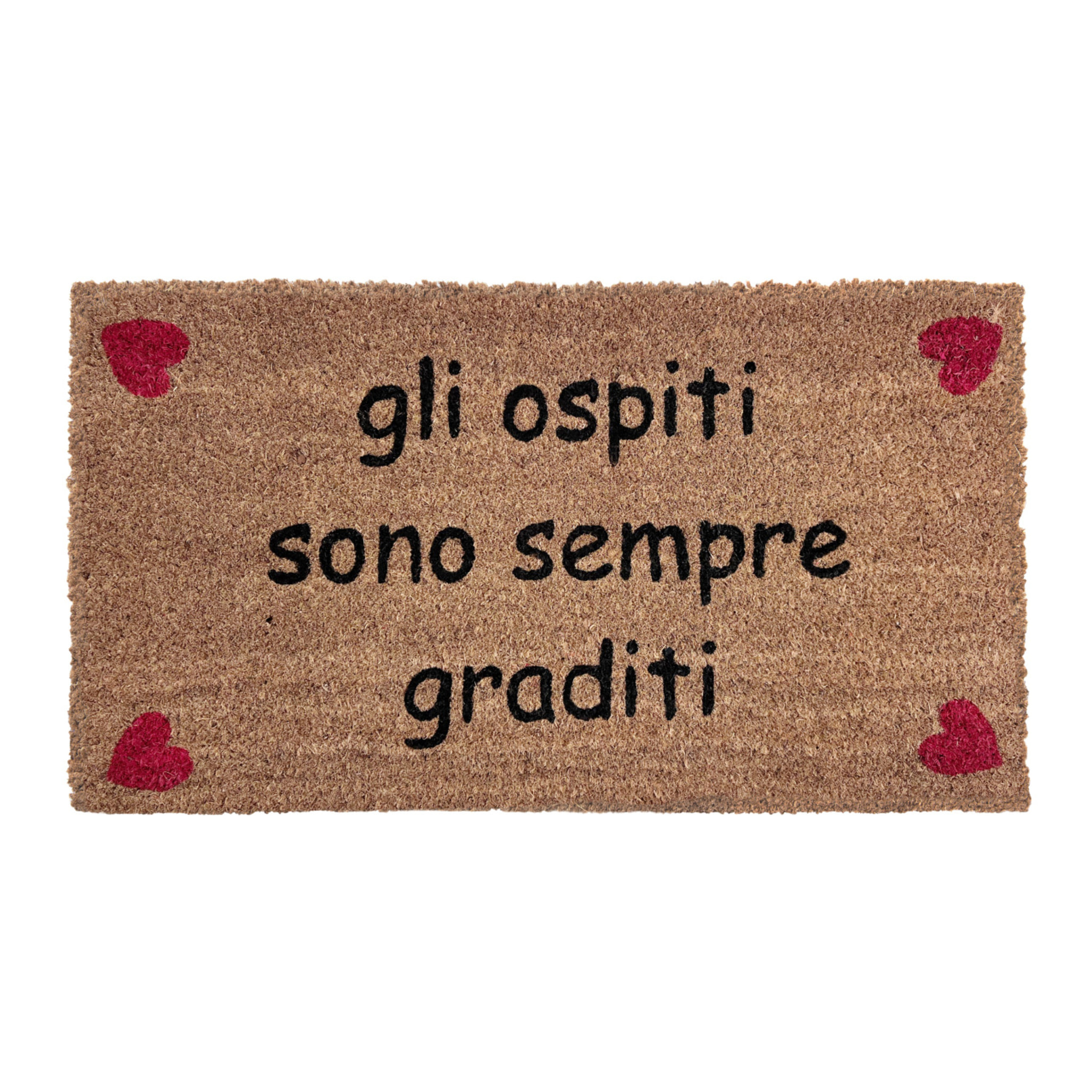 Zerbino Ingresso Casa Antiscivolo in Cocco Ospiti Graditi