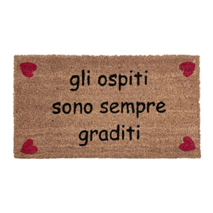 Zerbino Ingresso Casa Antiscivolo in Cocco Ospiti Graditi