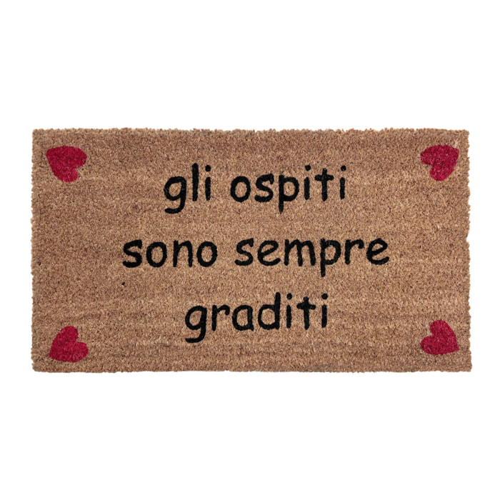 Zerbino Ingresso Casa Antiscivolo in Cocco Ospiti Graditi