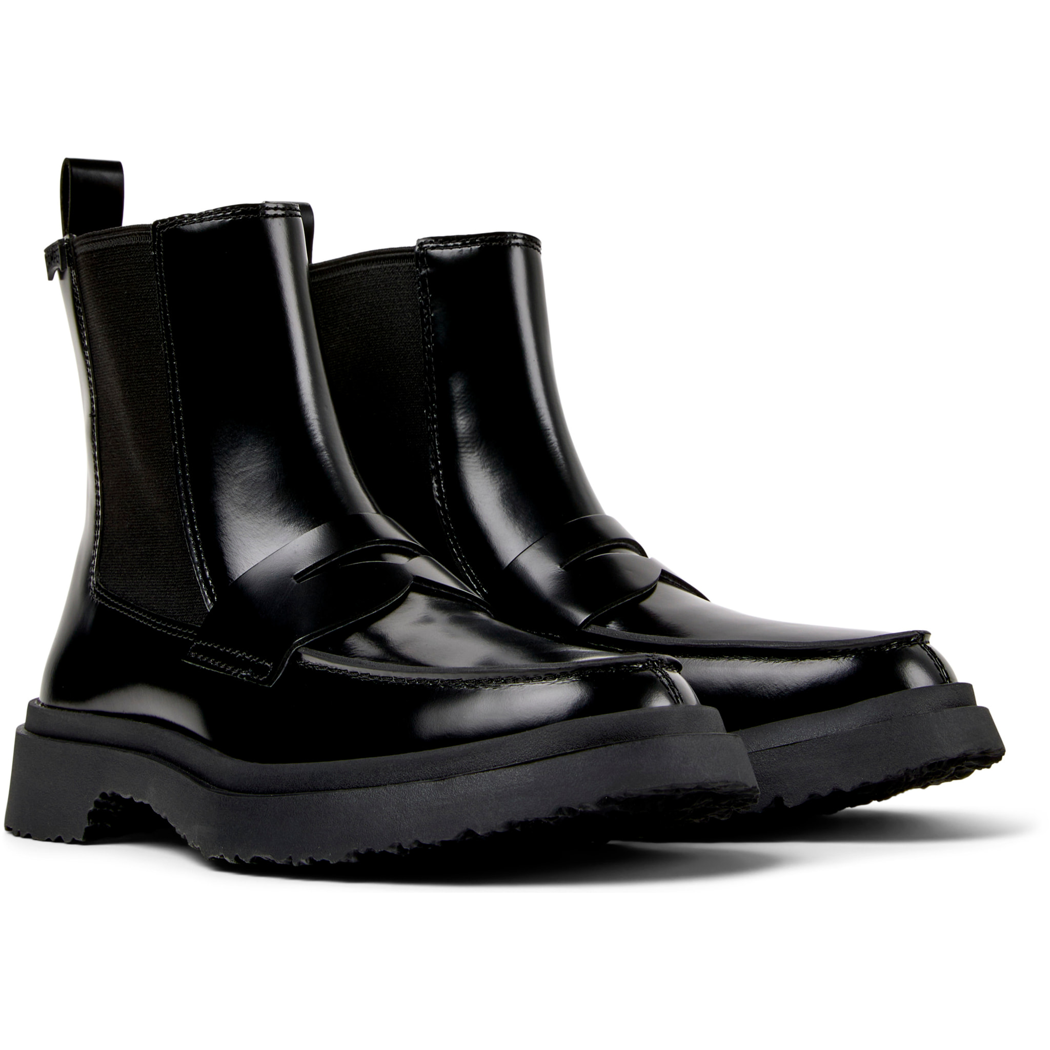 Botines - CAMPER Walden - Negro - Cuero liso
