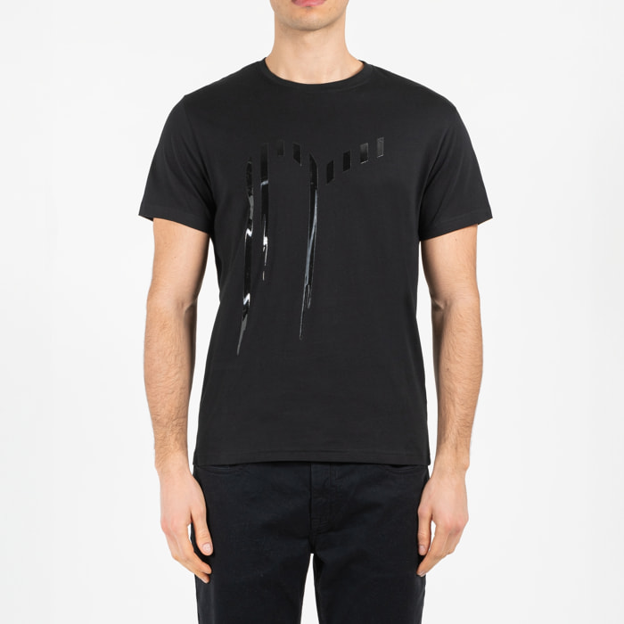 T-shirt jersey cotone organico con stampa narrow fit