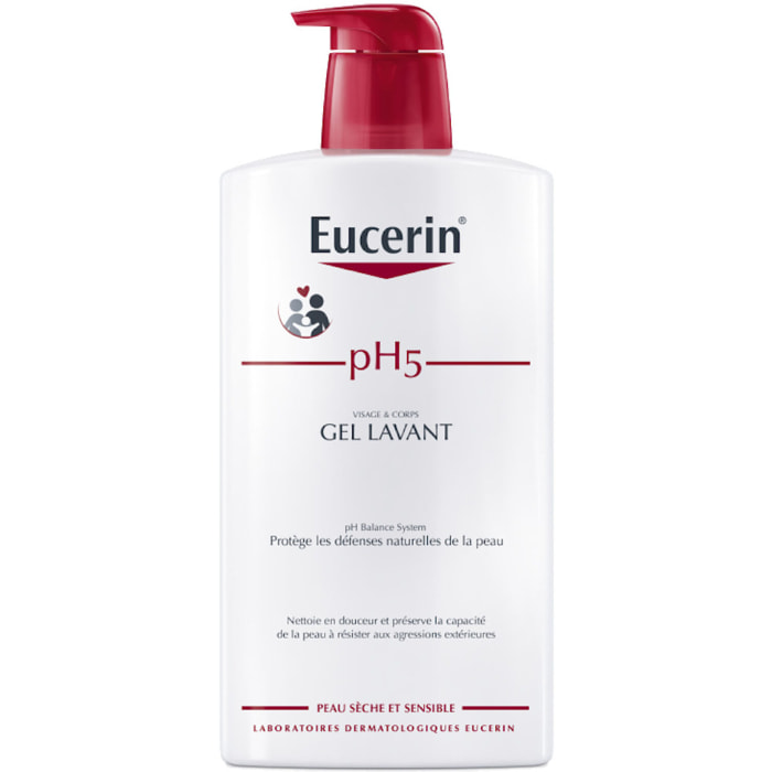 PH5 - Gel Lavant Visage et Corps - Peaux Sèches et Sensibles 1000 ml