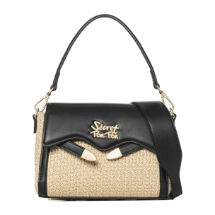 Borsa a tracolla da donna - Modello Eridana Nova - 100% poliuretano - 20.5 x 18.0 x 7.0 cm