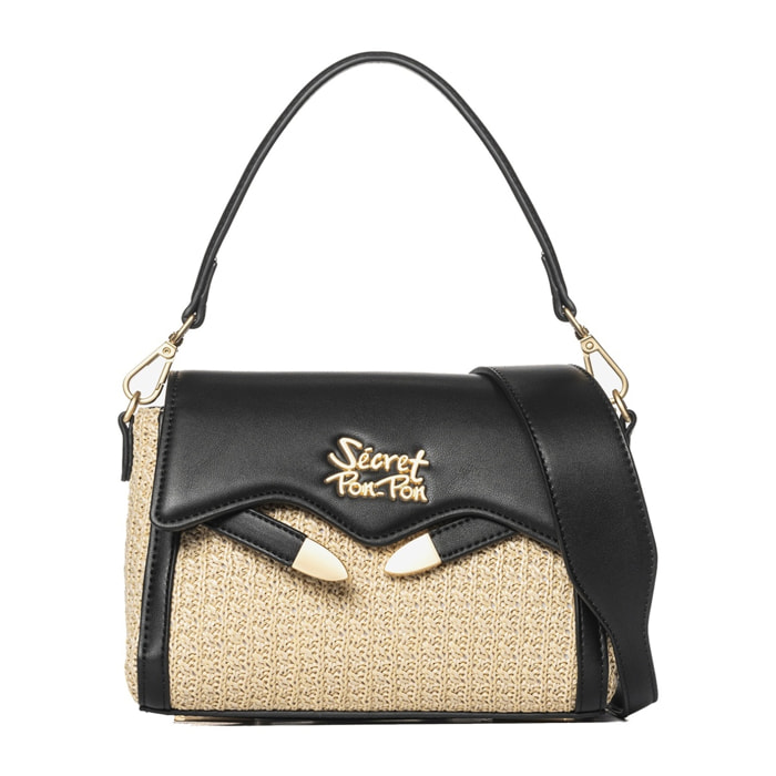 Borsa a tracolla da donna - Modello Eridana Nova - 100% poliuretano - 20.5 x 18.0 x 7.0 cm