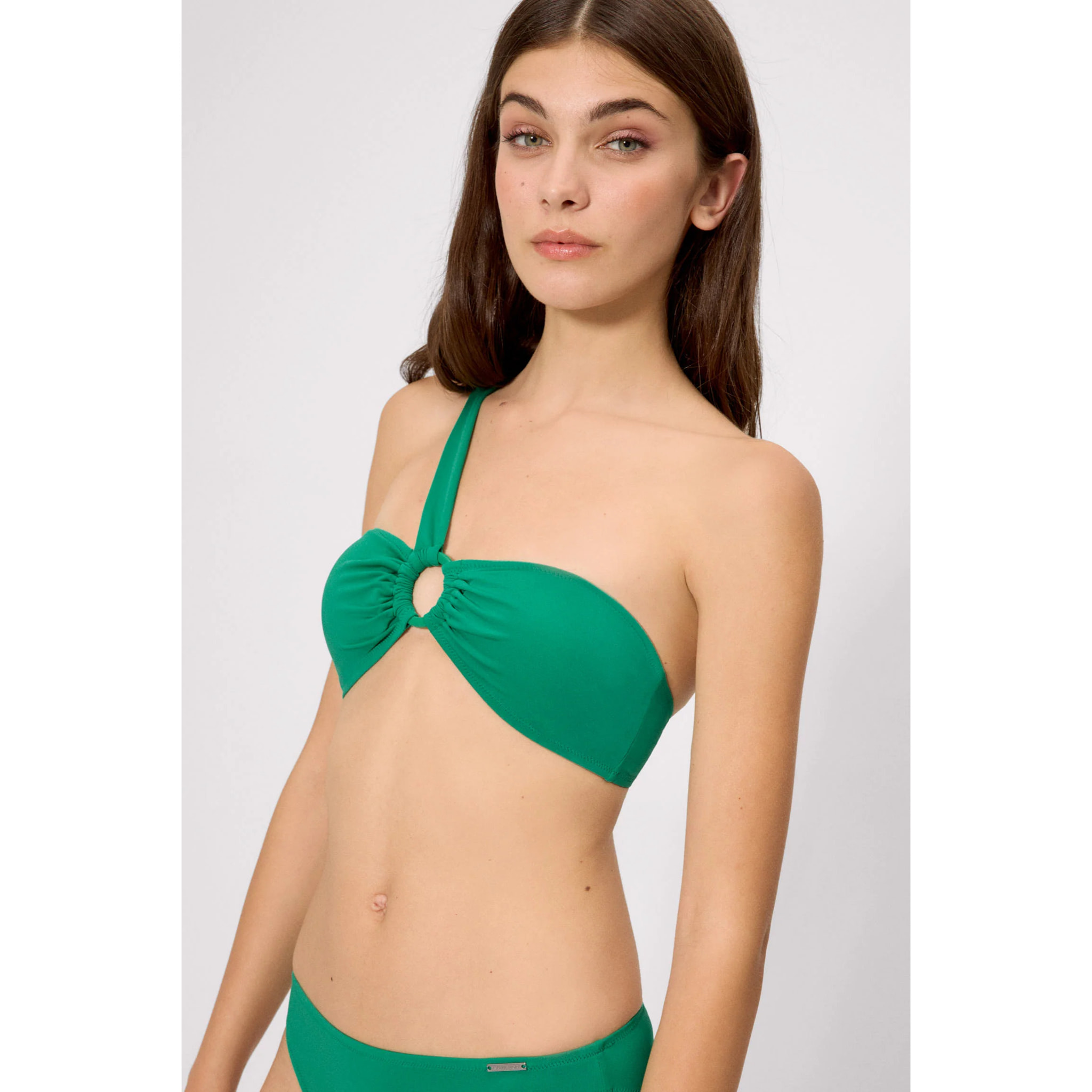 Top bikini bandeau Verde