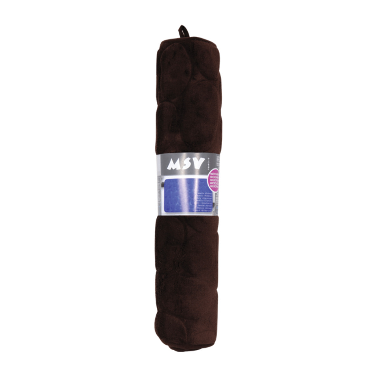 Tapis de bain Microfibre PEBBLE Marron Chocolat MSV