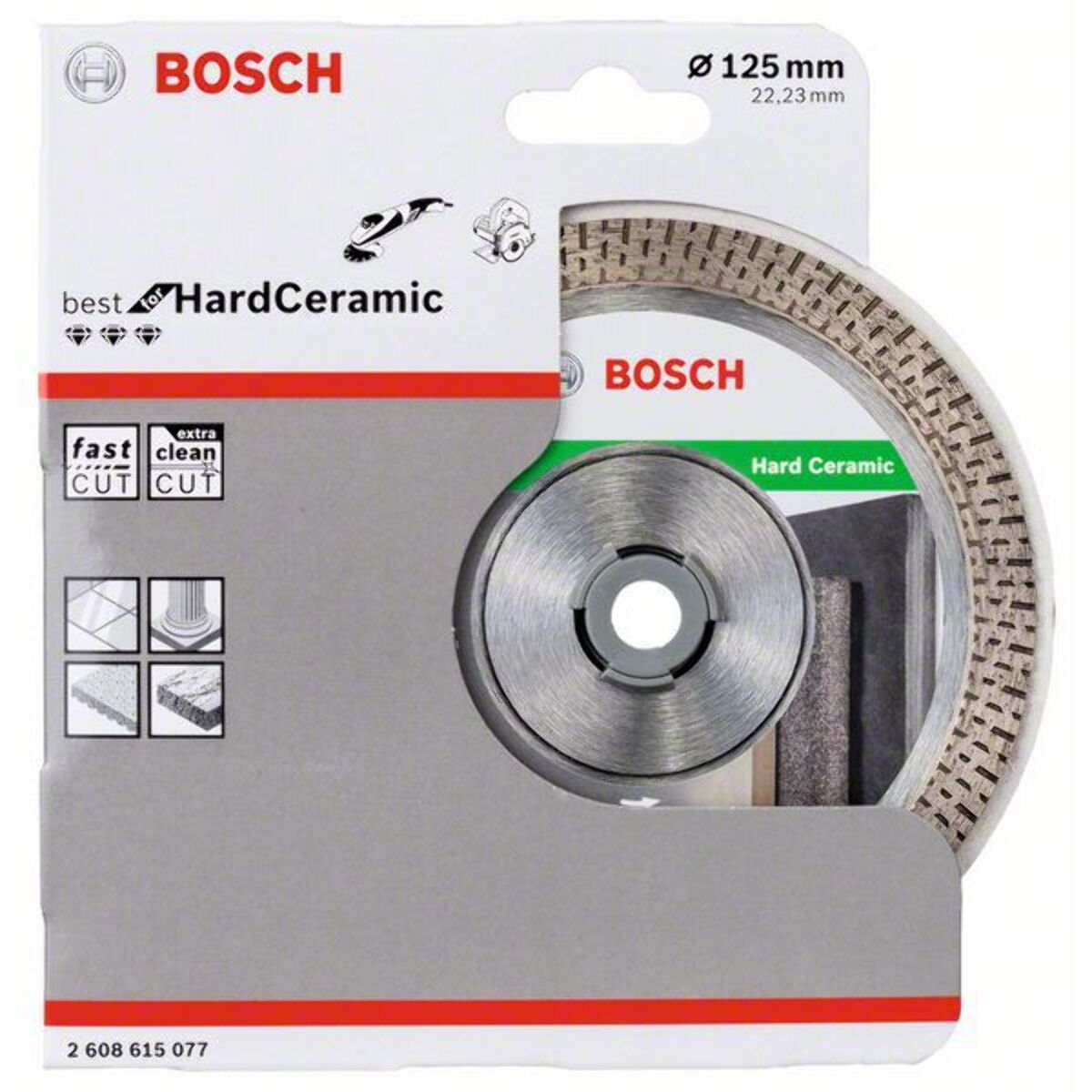 Kit spécial carrelleur BOSCH - meuleuse GWS 7-125 + 2 disques diamant + 1 sac de transport - 06159975H2