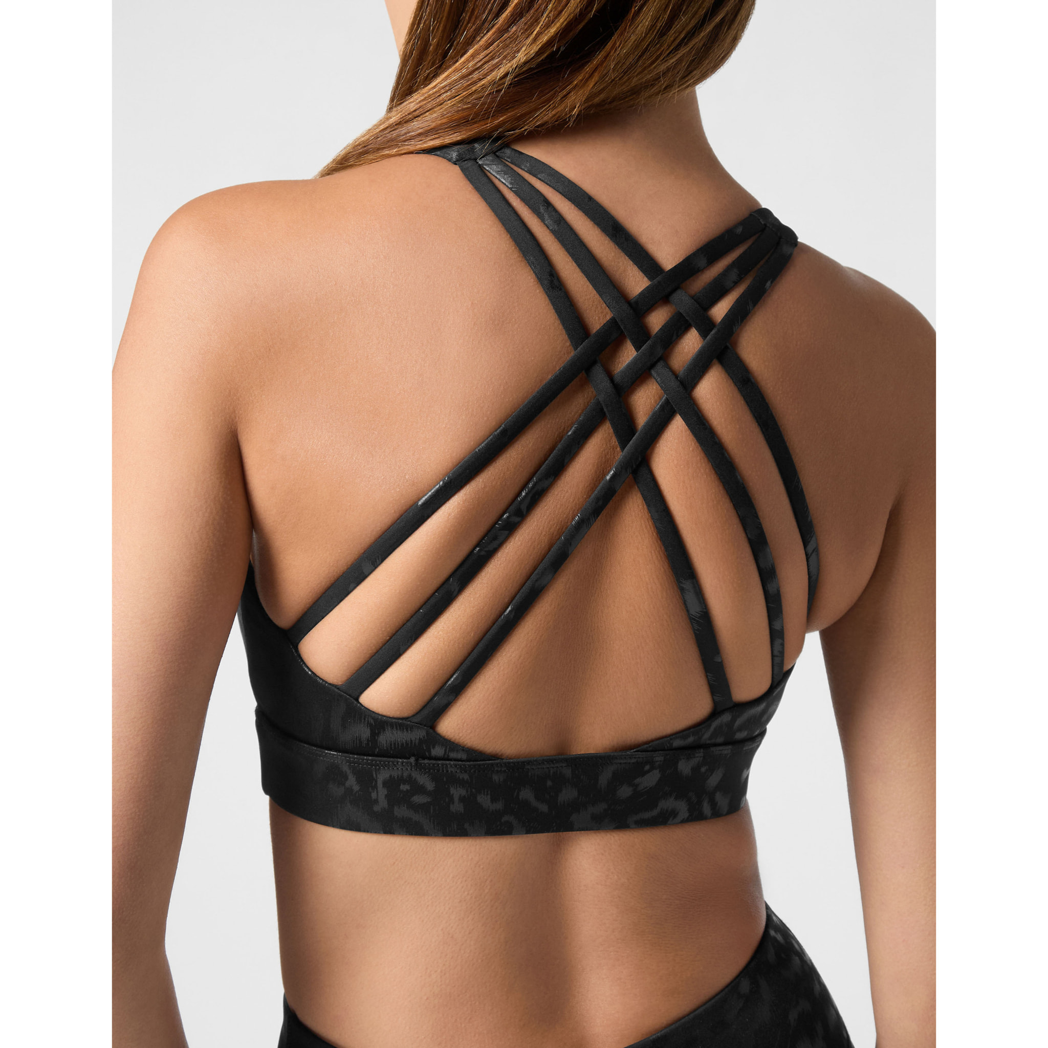 PLEIN SPORT Sports Bra LEOPARD