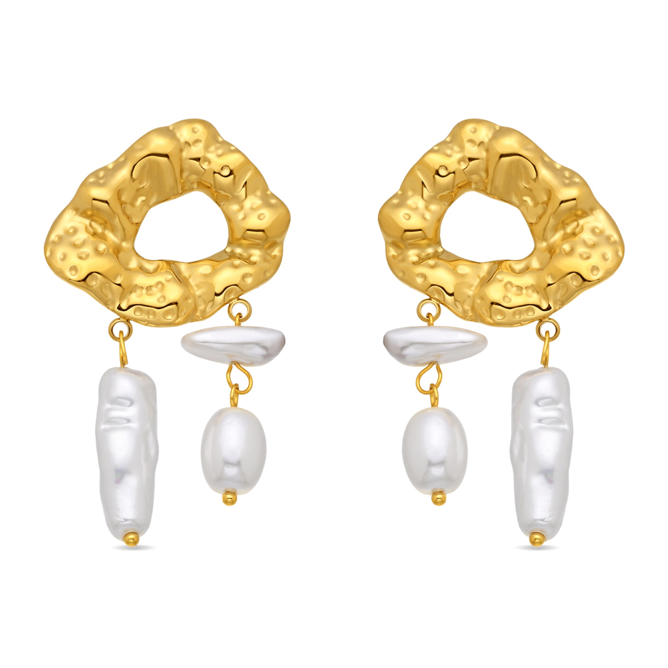 Pendientes Dehan acabado oro amarillo 18k