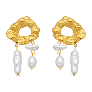 Pendientes Dehan acabado oro amarillo 18k