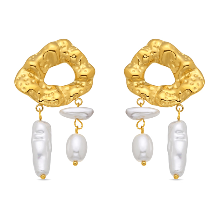Pendientes Dehan acabado oro amarillo 18k