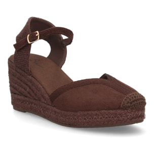 Alpargatas de cuña clásicas cómodas para mujer