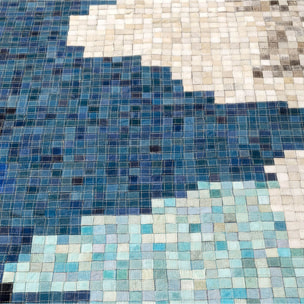 Tapis Stream bleu 240x170cm Kare Design