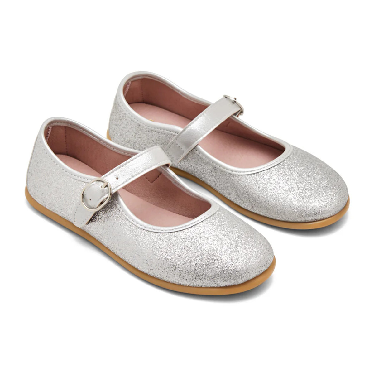 Bailarina con Cierre de Hebilla en Plata