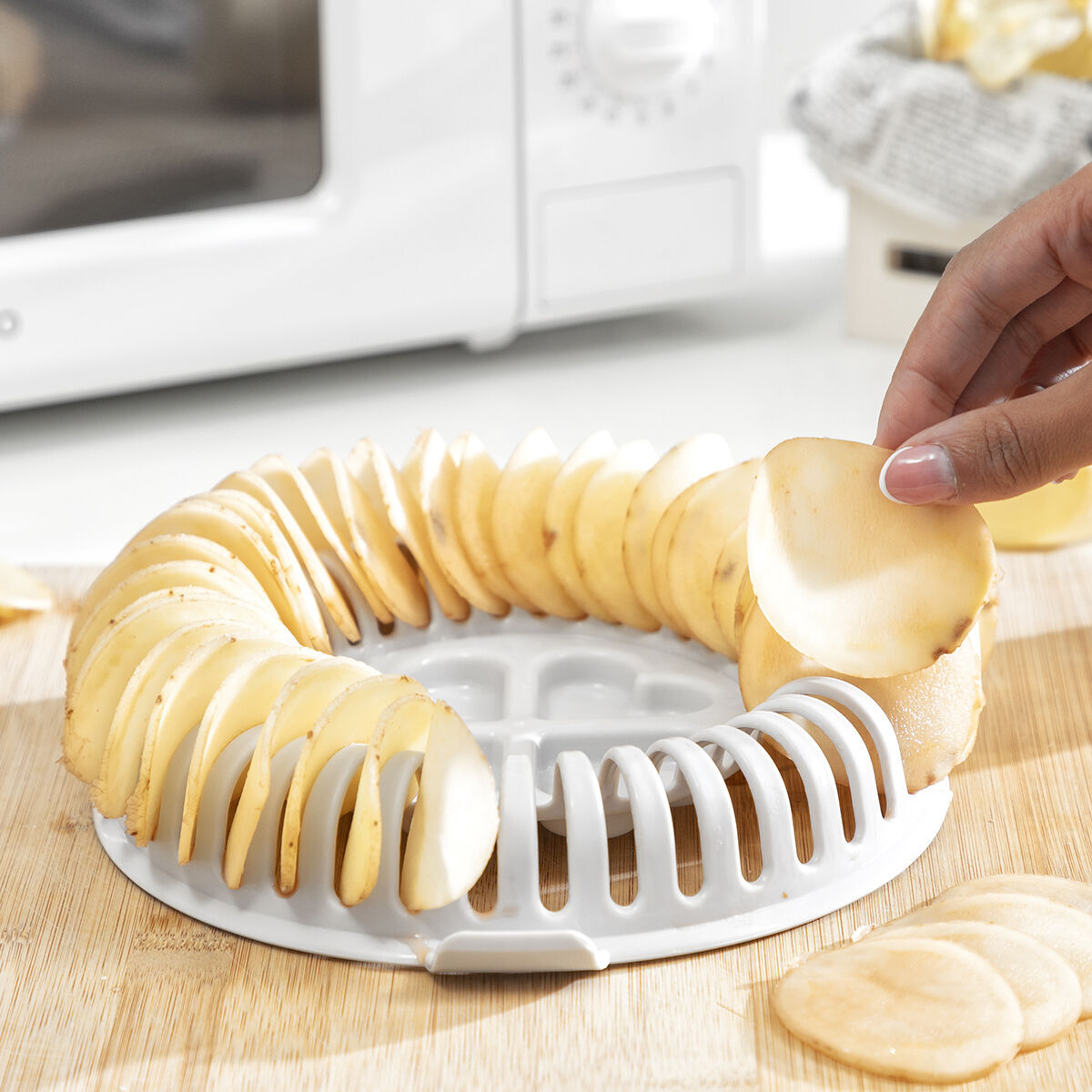 Set pour Faire des Chips au Micro-ondes avec Mandoline et Recettes Chipit InnovaGoods