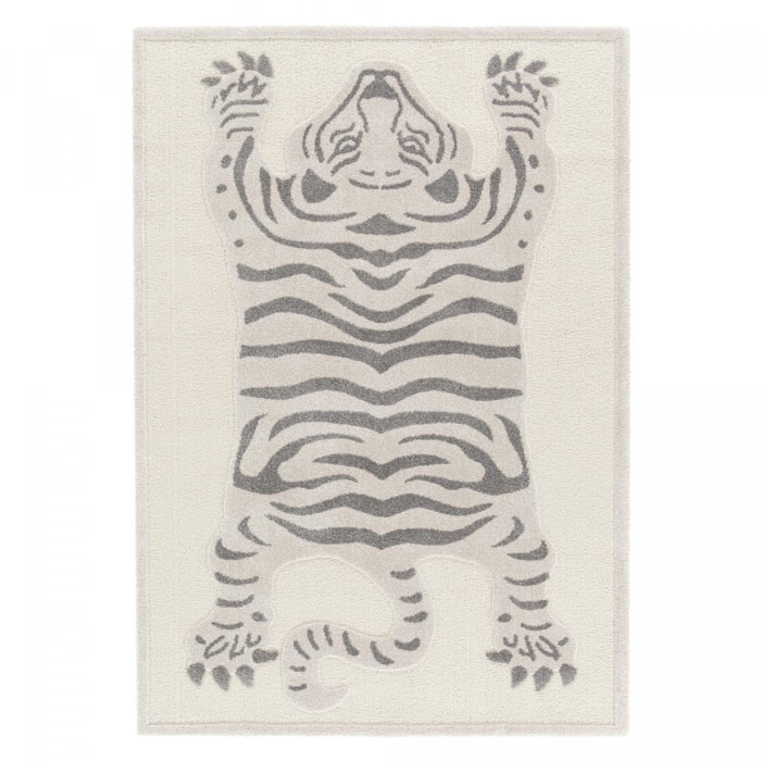 Tapis salon et chambre tissé motif animaux BOMI