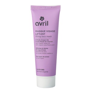 Masque visage liftant - Certifié bio 50ml