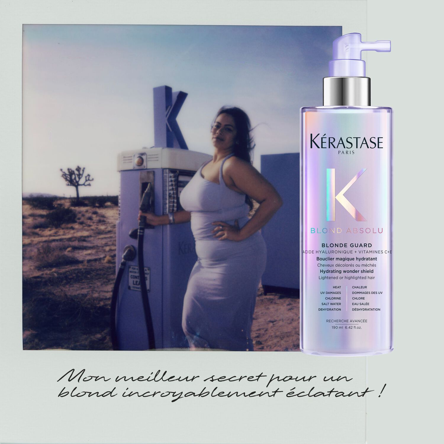 Blond Absolu - Spray Bouclier Magique Hydratant pour Cheveux Blonds, Décolorés ou Méchés