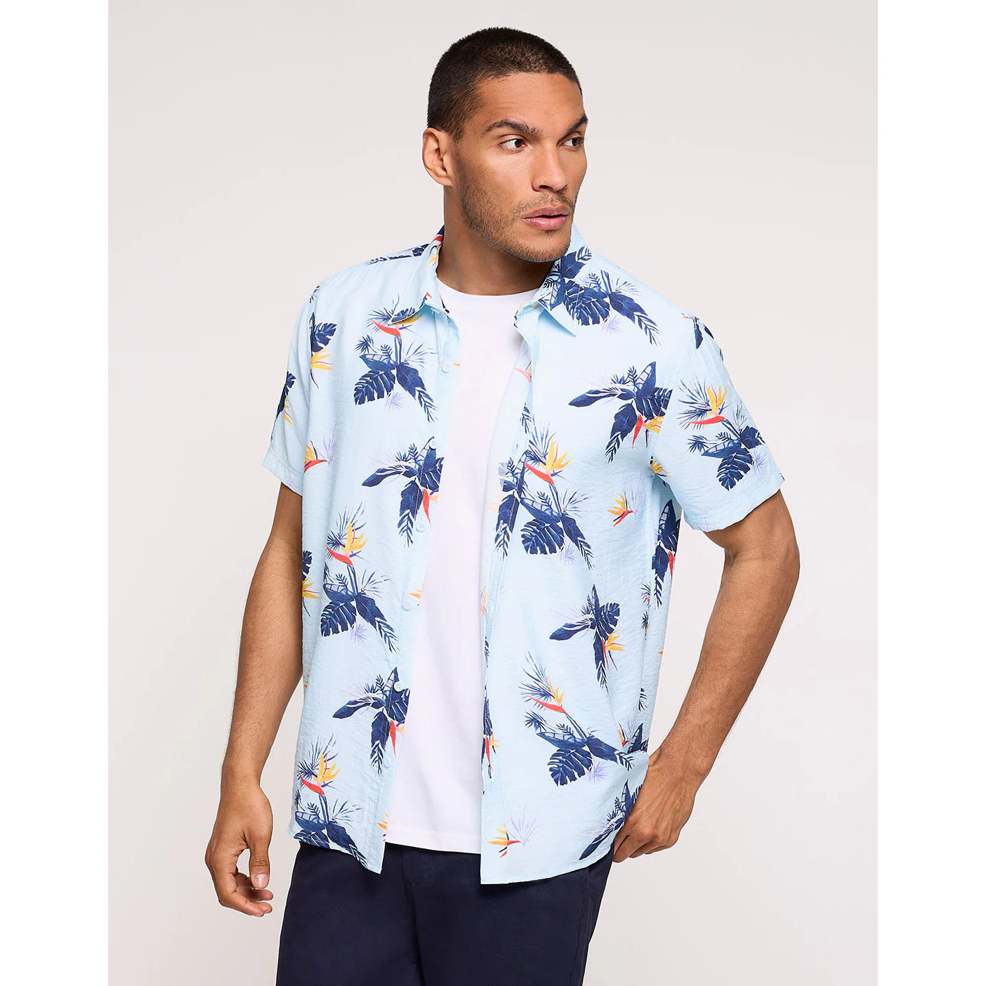 Camisa Manga Corta Azul - Chufe