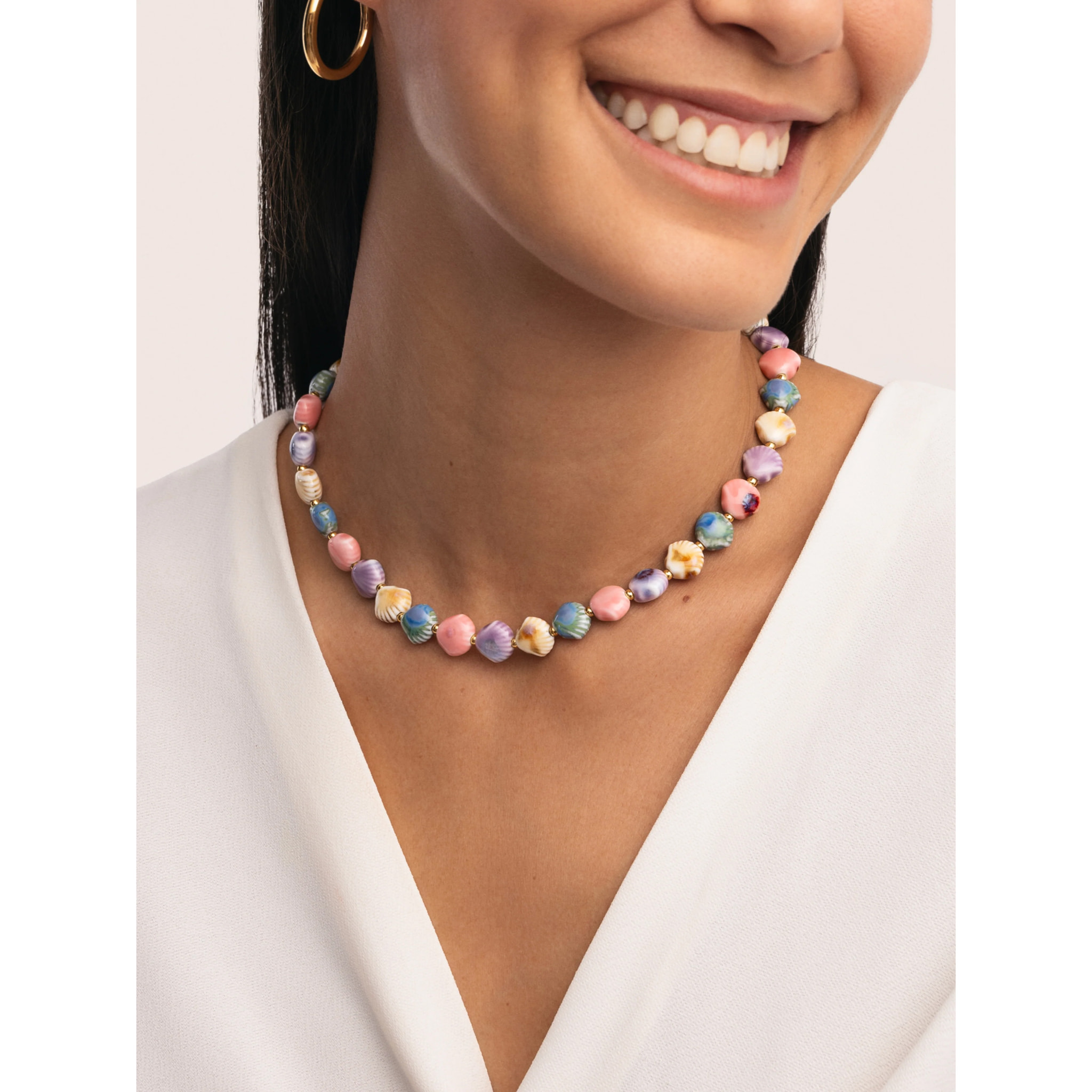 Collar Seaside Acero Baño Oro