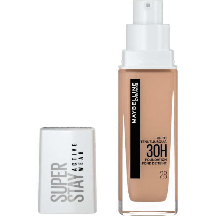 Maybelline New York Superstay Active Wear 30H Fond De Teint Longue Tenue 28 Soft Beige 30 ML