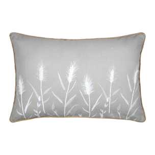 Coussin décoratif pampa en coton - Naturel