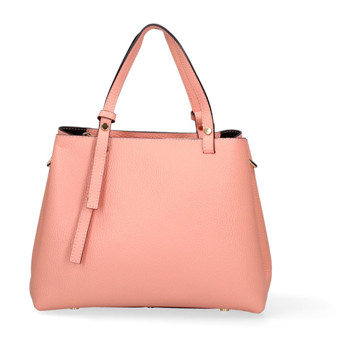 Borsa a mano da donna Made in Italy - Modello Novara Ultra - 100% pelle - 28.0 x 21.0 x 12.0 cm