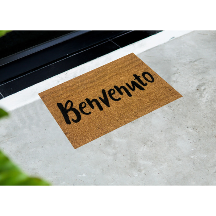 Zerbino Ingresso Casa Antiscivolo In Cocco Scritte Divertenti Benventuto