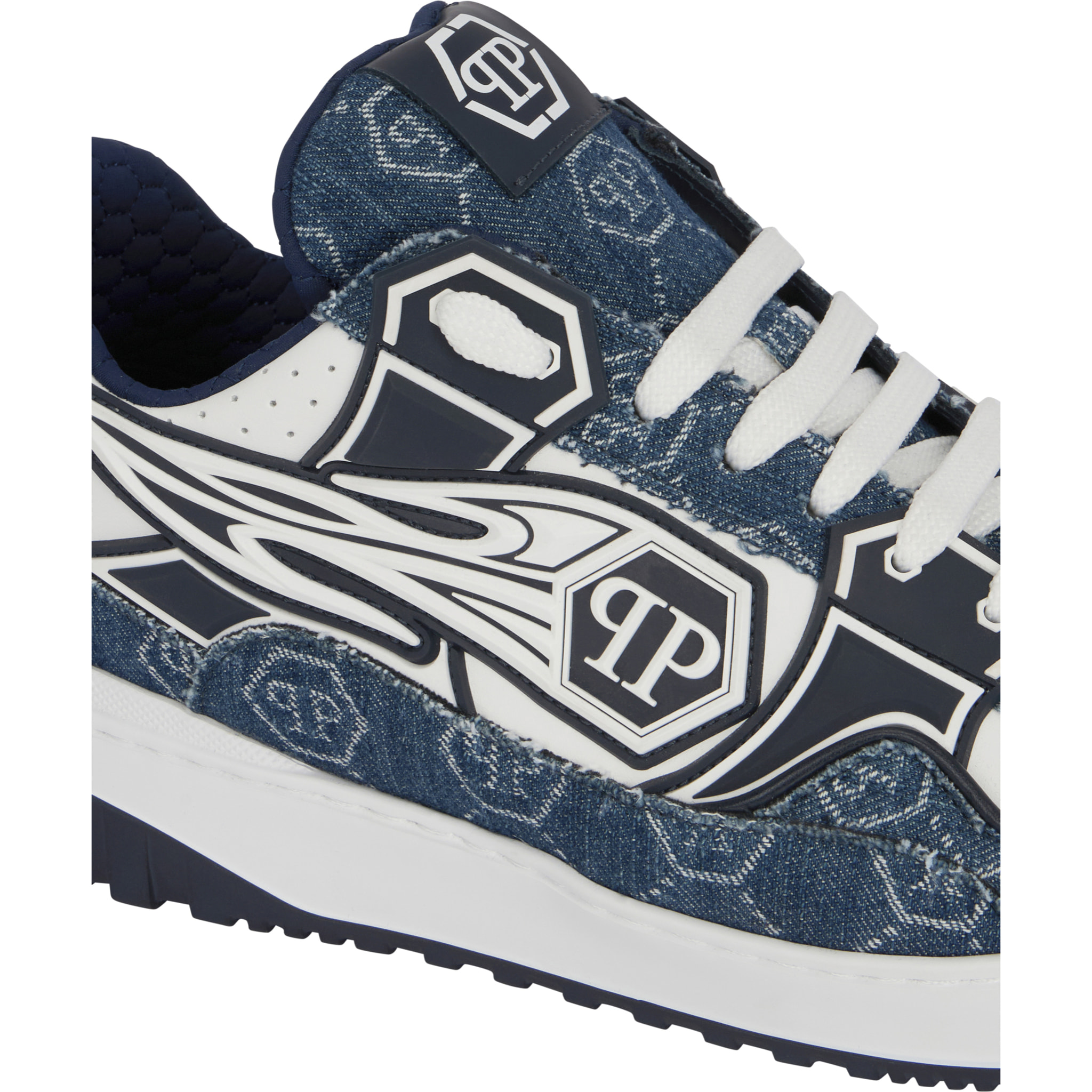 PHILIPP PLEIN Low-Top Sneakers Moonwalker Denim