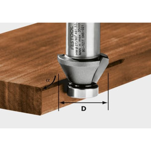 Fraise à chanfreiner HW FESTOOL HW 45°-OFK 500 - 490090