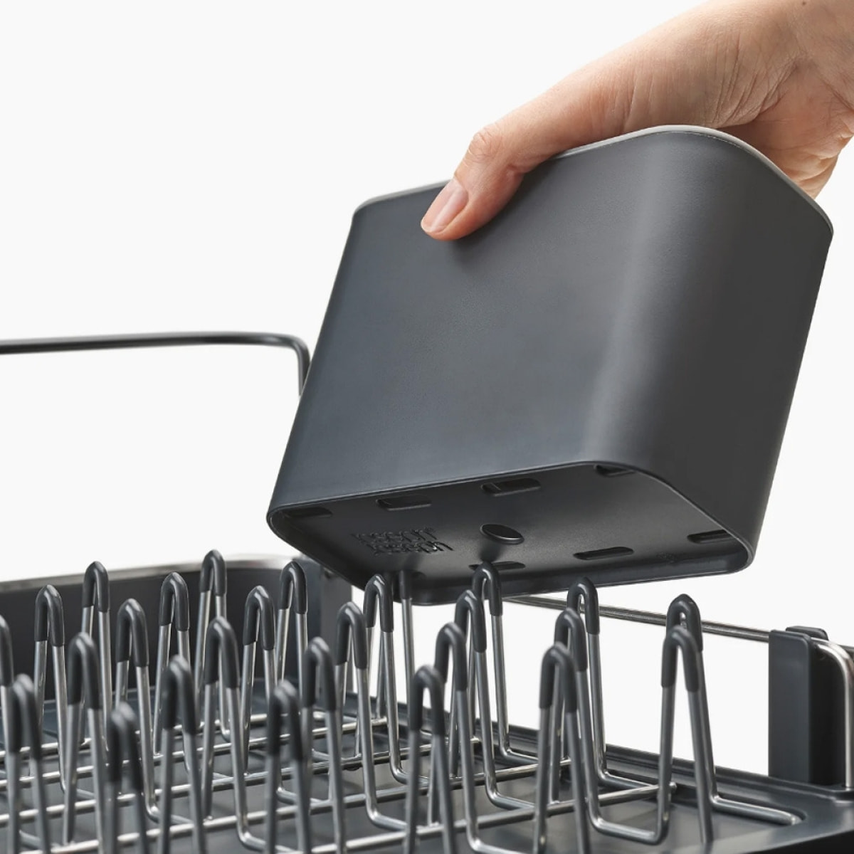 Extend Egouttoir extensible avec bonde + distributeur à savon liquide, inox (85189)