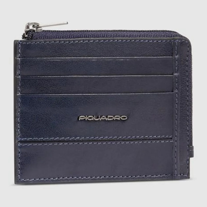 Piquadro Bustina portamonete, documenti e carte di credito con protezione RFID