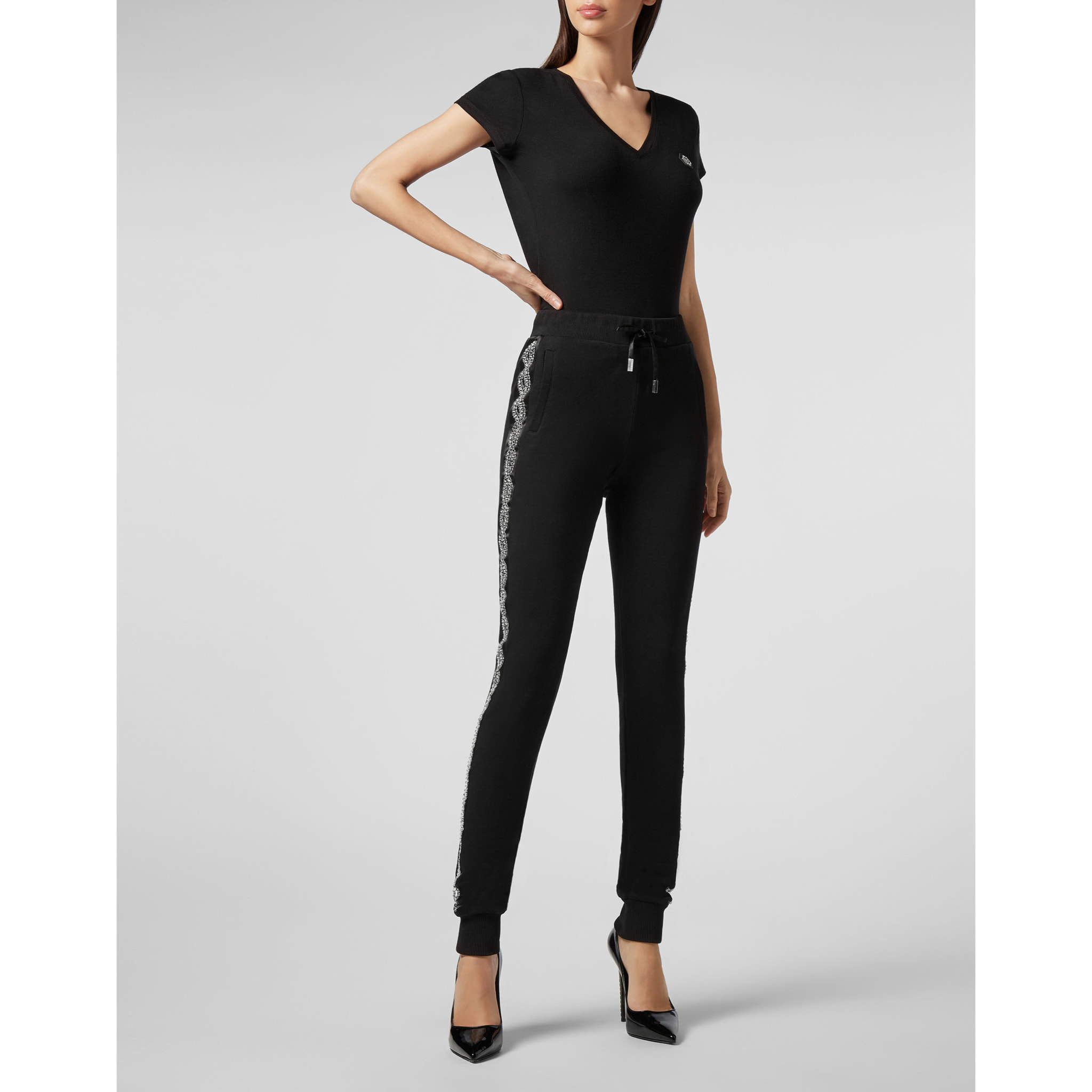 PHILIPP PLEIN Jogging Leggings Crystal