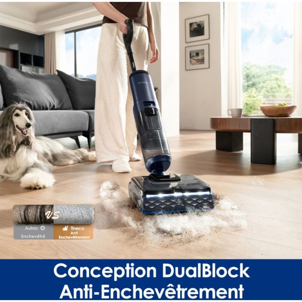 Aspirateur laveur TINECO Floor One S7 Max Pro Bleu