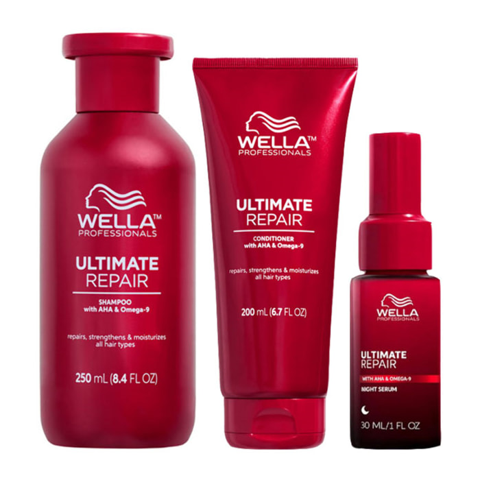 WELLA Kit Ultimate Repair Shampoo 250ml + Conditioner 200ml + Night Serum 30ml