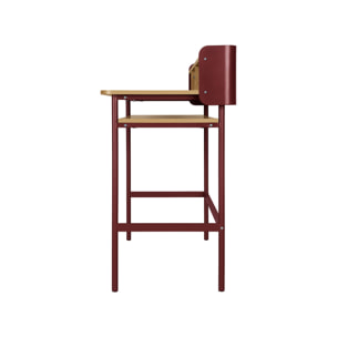 Bureau métal et décor bois 3 niches MOLTO
