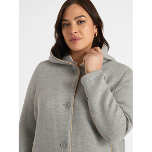 Fiorella Rubino - Chaqueta sudadera con capucha - Gris