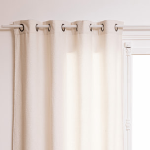 Rideau à bouclettes tamisant - Blanc