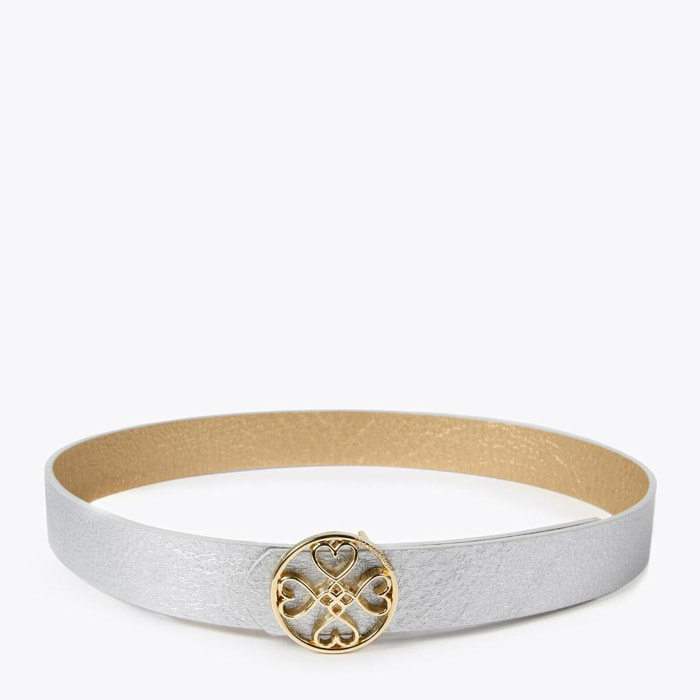 Cintura double face trifoglio cuori